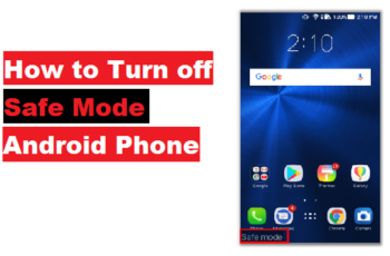 how to turn off safe mode
